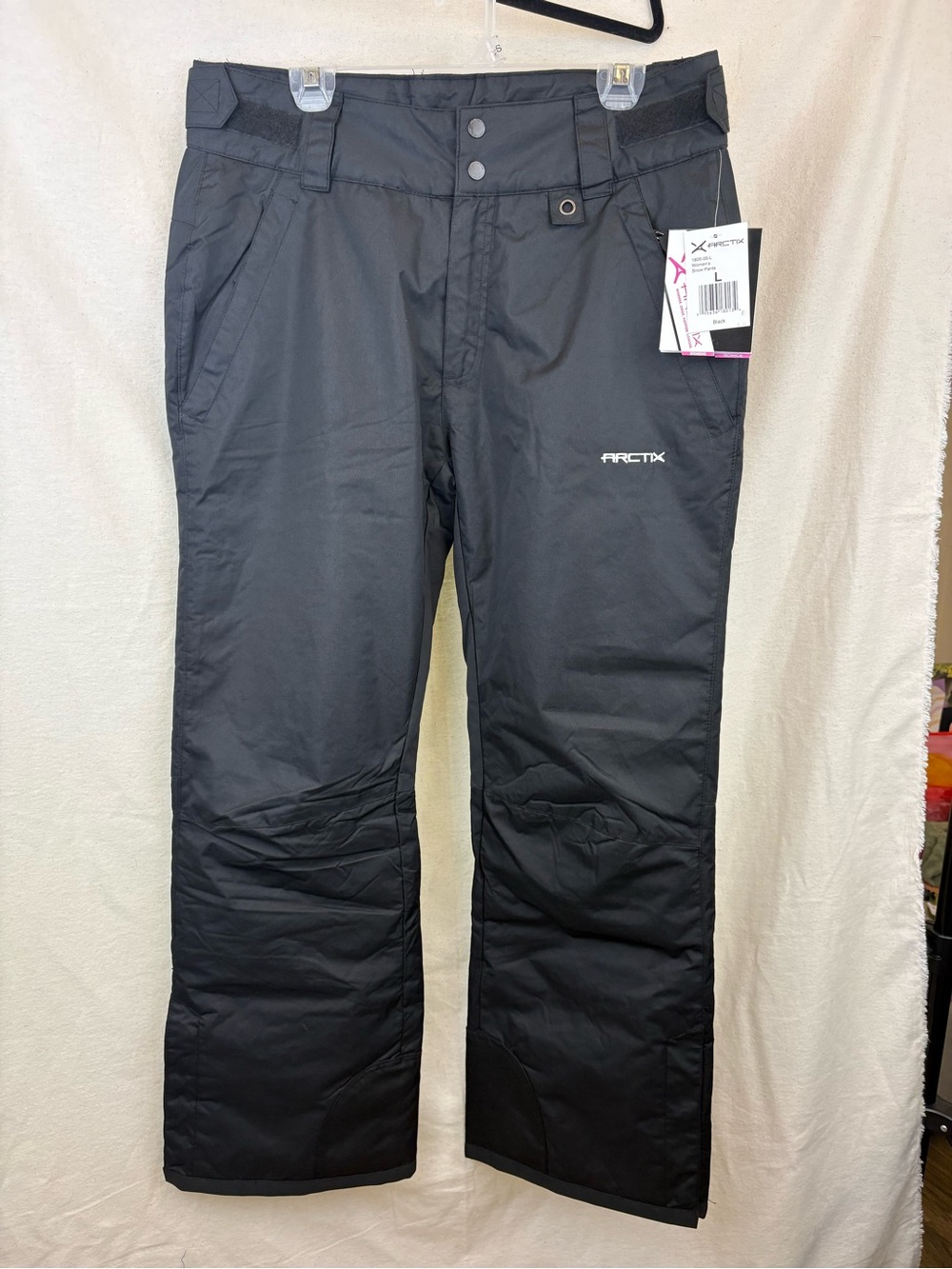Arctix Women's Black Ski & Snowboard Pants LRG 12/14 Pockets, Wind Resistant NWT